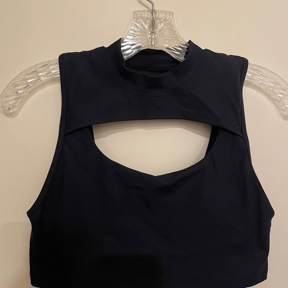 Peloton Navy Cutout Sports Bra